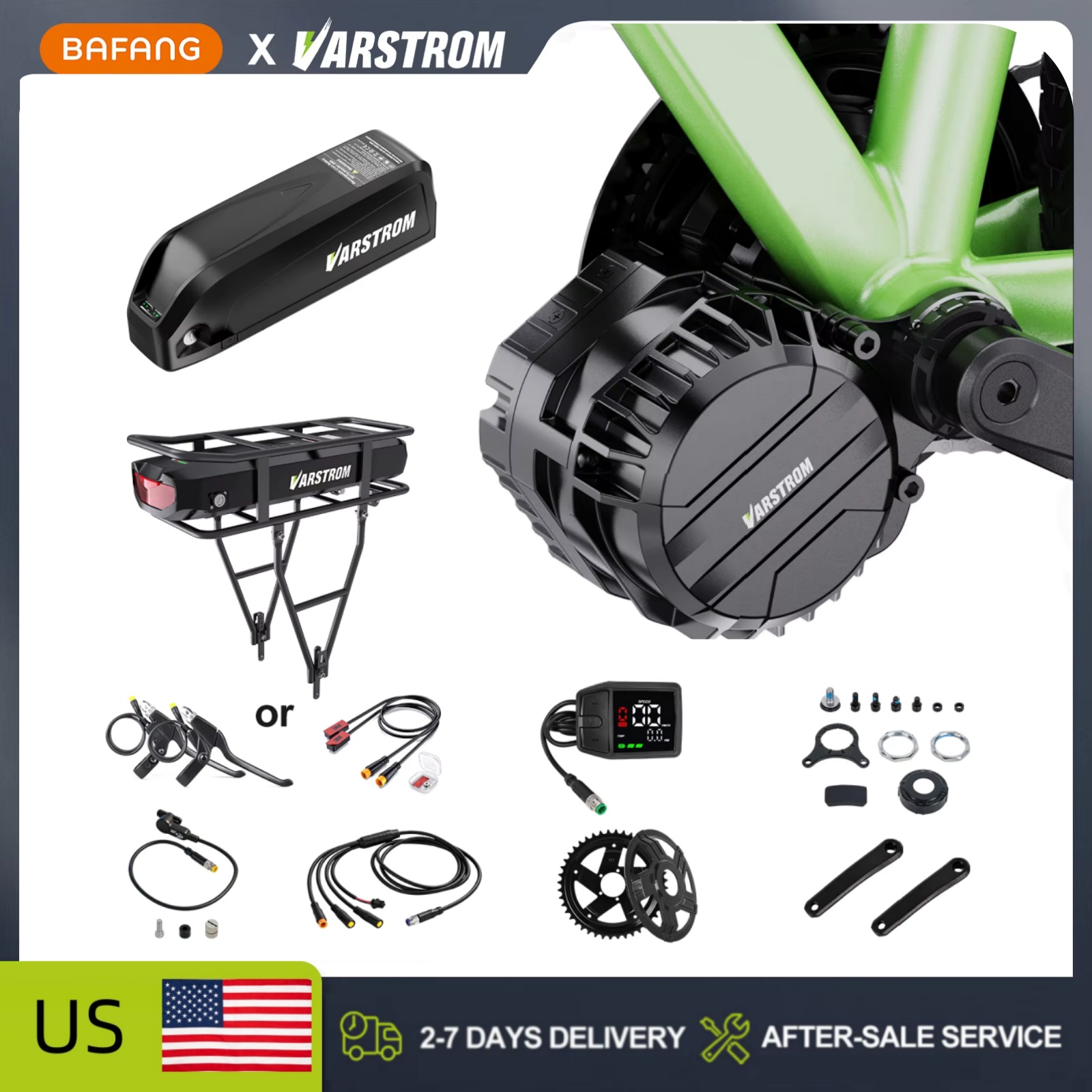 Varstrom 750W 48V Mid Motor Ki - Side Hung Mid Drive Motor Kit review and price